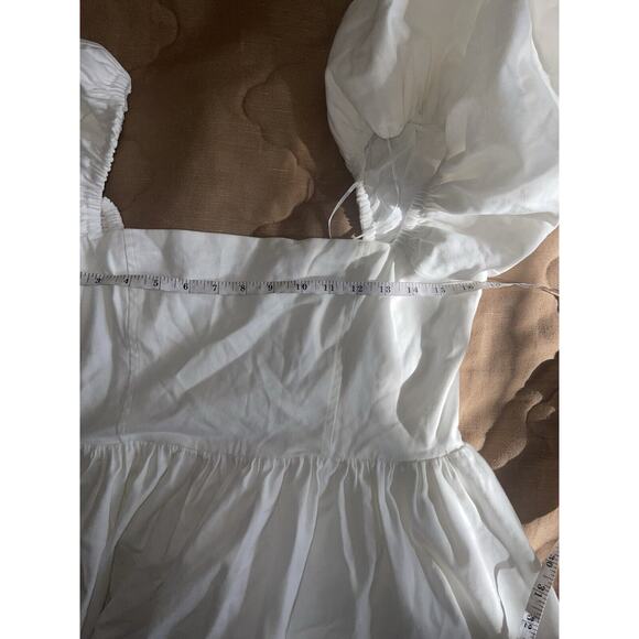 Avec Les Filles Cotton Balloon Sleeve Y2K Babydoll Milkmaid Dress NWT XL - Picture 7 of 10